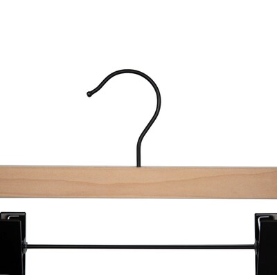 Nahanco Wood Clothes Hangers, Raw Wood, 100/Carton (21514RCBH)