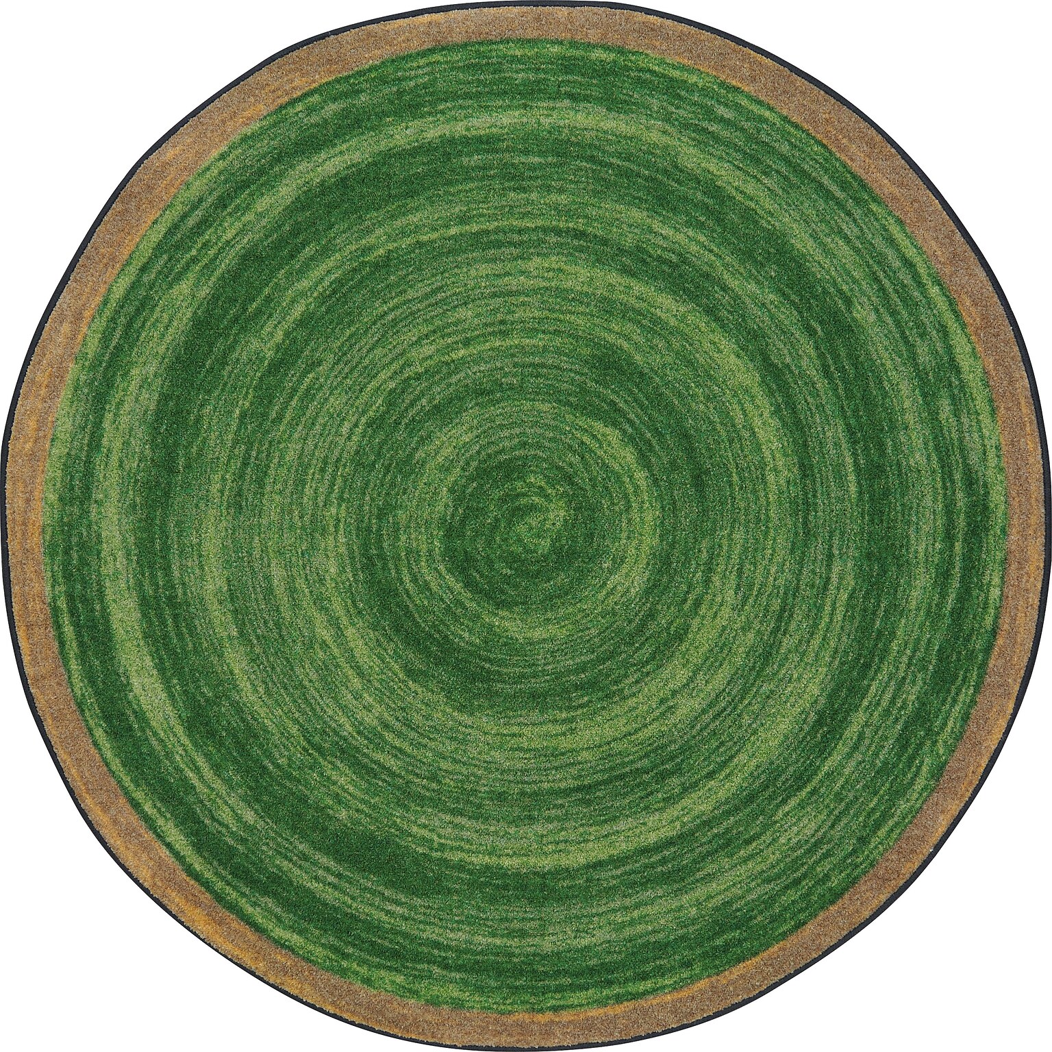 Joy Carpets Feeling Natural Nylon 77 Round Machine Tufted Rug, Pine (1972E-04)