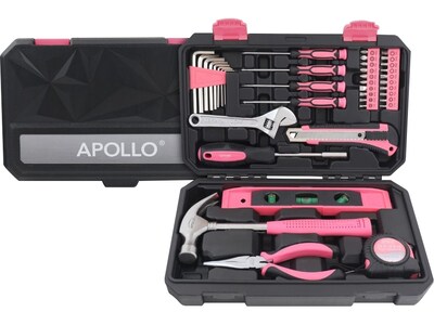 Apollo Tools General Tool Set, 39-Piece, Pink (DT9711P)
