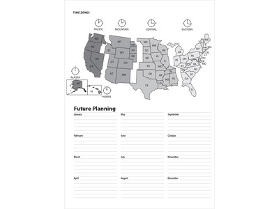 2025 House of Doolittle Wild Flower 8.5" x 11" Weekly & Monthly Planner, Paperboard Cover, Multicolor (28774-25)