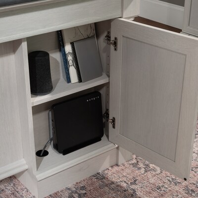 Sauder Palladia 65"W Executive Desk, Glacier Oak (432726)
