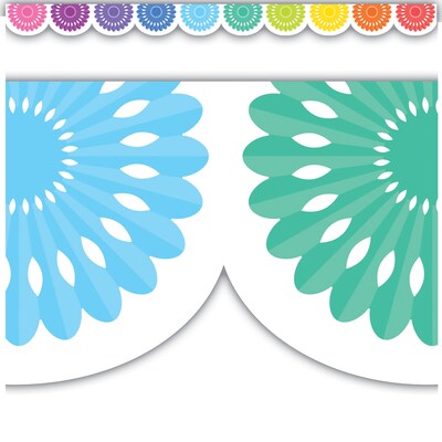Teacher Created Resources Die-Cut Border Trim, 2.75" x 2.92', Colorful Fiesta, 12/Pack, 6 Packs/Bundle (TCR6106-6)