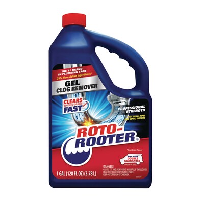 ROTO-ROOTER® Gel Clog Remover, 1 Gallon Bottle, 4/Carton (RST351399)
