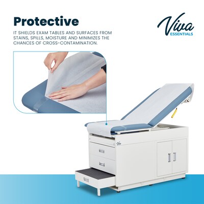 Viva Comfort 225' x 18" Exam Table Paper, Smooth, 12/Pack (ADIME916-S-18-MK)