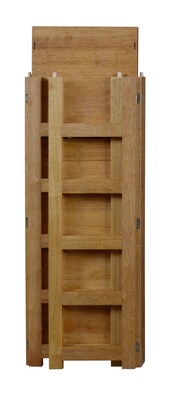 Regency Flip Flop 34" High Square Folding Bookcase- Medium Oak (FFSQ3412MO)