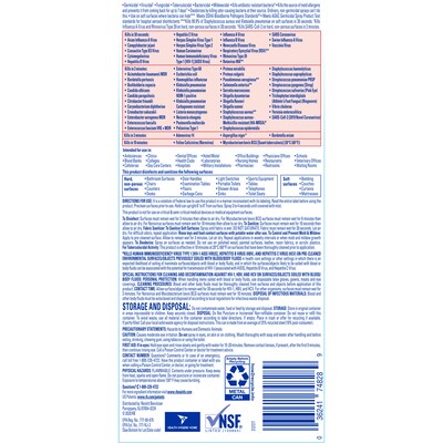 Lysol Professional Cleaner Cleaner Disinfectants, Clean, 19 Oz., 12/Carton (36241-74828)