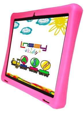 Linsay Octa Core 10.1" Tablet, 4GB RAM, 128GB Storage, Android 13, Bundled with Pink Kids Case, Backpack, and Stylus Pen