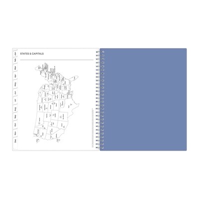 2026 Blue Sky Lindley Frosted 8" x 10" Monthly Personal Planner (101582-26)