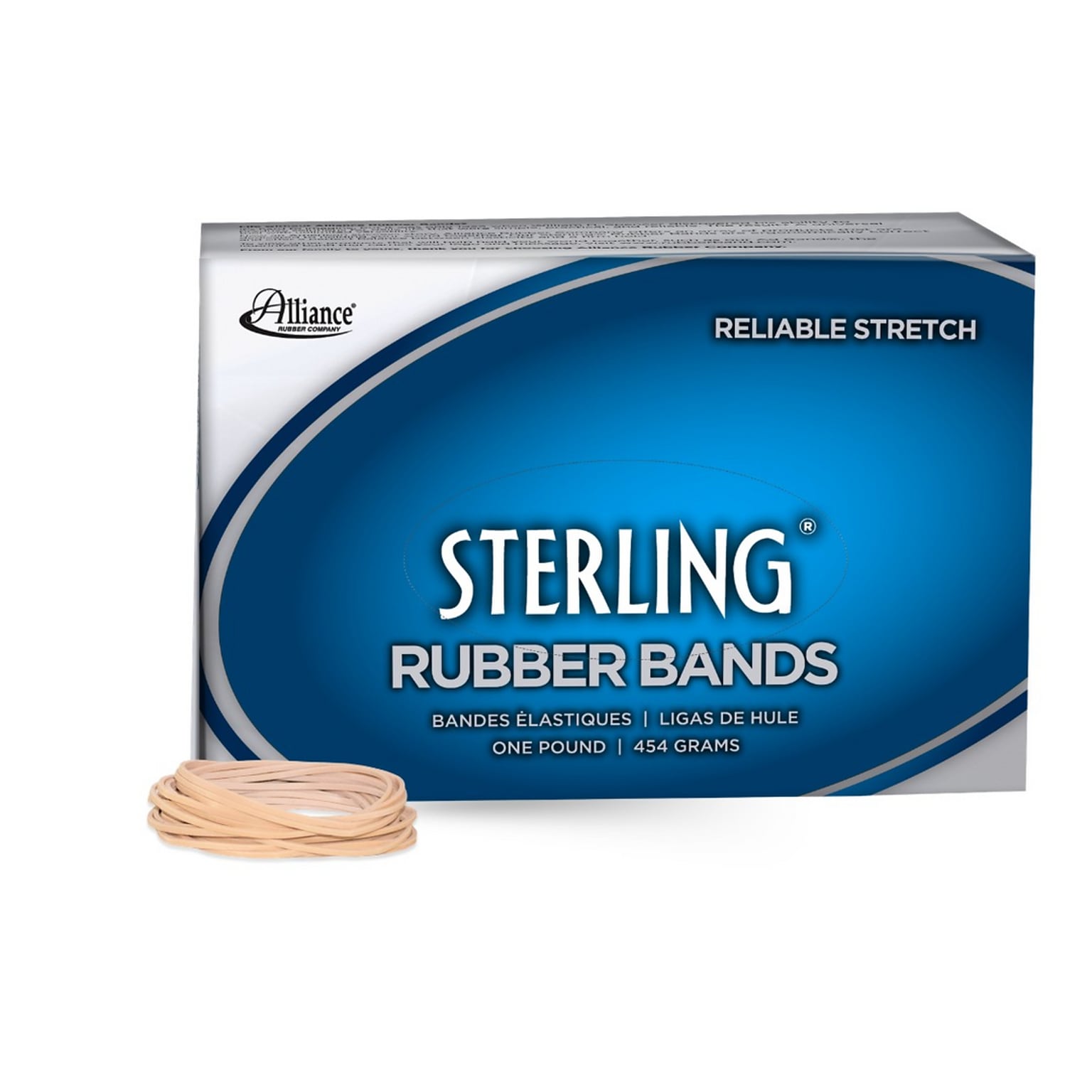 Alliance Sterling Multi-Purpose #14 Rubber Bands, 2 x 1/16, 3100/Pack (24145)