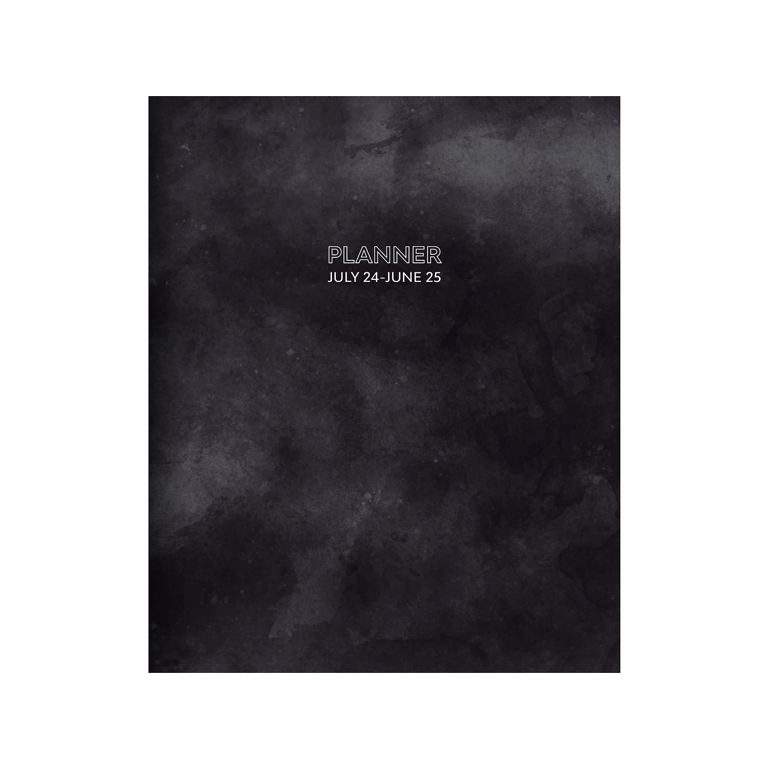 2024-2025 TF Publishing Slate 9 x 11 Academic Monthly Planner, Paperboard Cover, Black/Gray (AY25-4512)