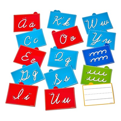 hand2mind Cursive Letter Tracing Sensory Pad, Multicolored (97392)