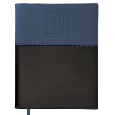 2027 Excello Brands 8 x 10 Weekly & Monthly Standard Planner, Paperboard Cover, Navy/Black (PKT-CY27-810-NV)