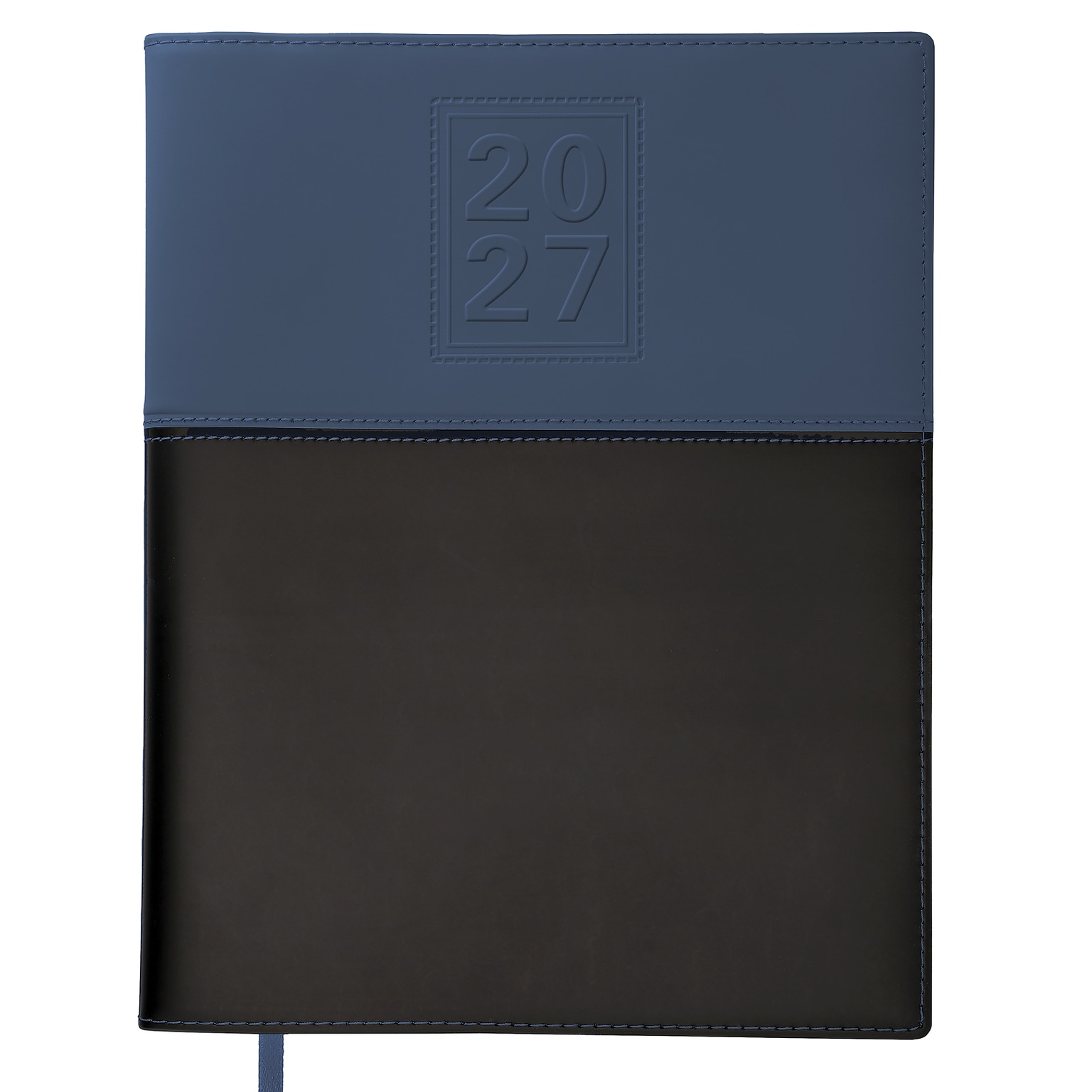 2027 Excello Brands 8 x 10 Weekly & Monthly Standard Planner, Paperboard Cover, Navy/Black (PKT-CY27-810-NV)
