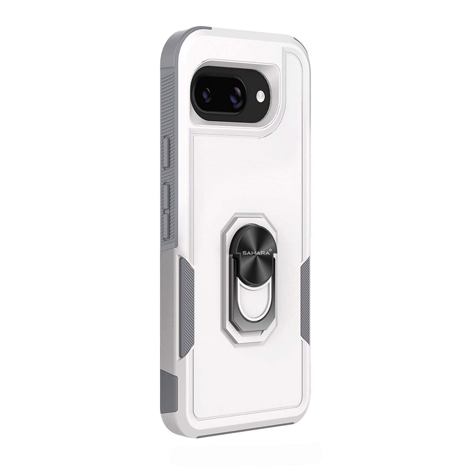 SaharaCase Raider Series Phone Case for Google Pixel 9a, Shock Absorbing, Fossil White (CP00794)