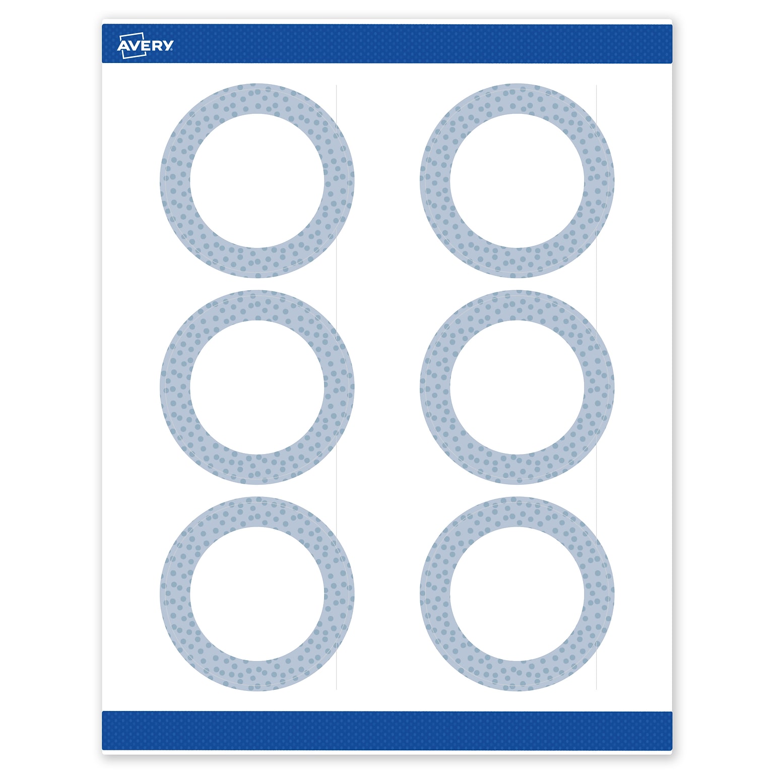 Avery Laser/Inkjet Circle Multipurpose Labels, 3 Dia., White, 60/Pack (S00F8N)