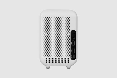 HP CC180 Projector with Roku and 80" Projector, White