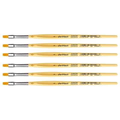 da Vinci JUNIOR Synthetics Tempera Student Round Brush, 6 Brushes/Pack (DVXVA3044-6)