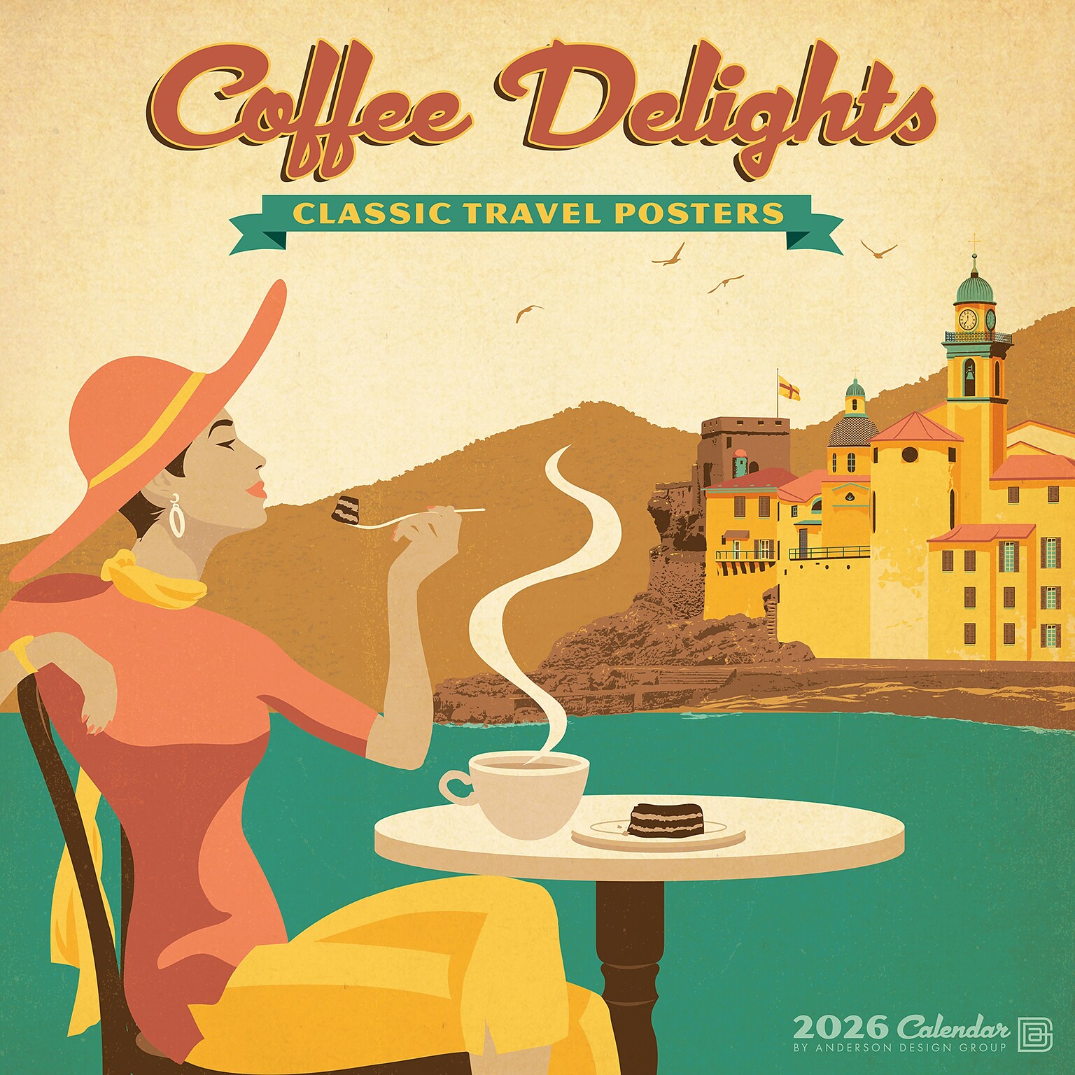 2026 Willow Creek Coffee Delights (Anderson Design Group) 12 x 12 Monthly Wall Calendar (50798)