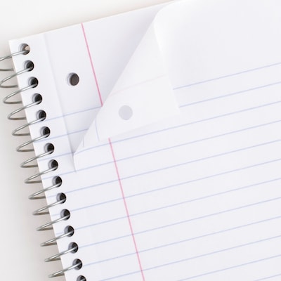 Mead 1-Subject Notebooks, 8 x 10.5, Wide Ruled, 70 Sheets, Assorted Colors (05510)