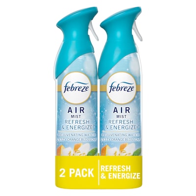 Febreze Air Mist Air Freshener Spray, Refresh & Energize Scent, 8.1 oz., 2/Pack (204099/1926)