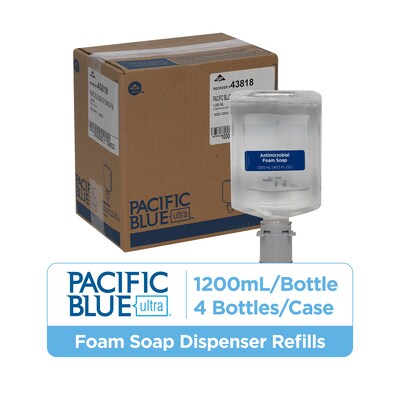 Pacific Blue Ultra Gentle Foaming Hand Soap Refill by GP PRO, 1200 mL, 4/Pack (43818)