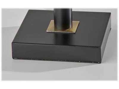 Adesso Rowan LED Desk Lamp, 25.25", Black/Antique Brass (4126-01)