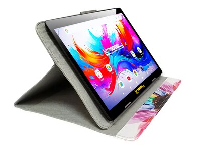 LINSAY F10 Series 10.1" Tablet, Wi-Fi, Octa Core, 256GB eMMC, Android 15, Rainbow Marble Case (F10IPGCRAINPLUS)