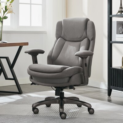 La-Z-Boy Noelin Ergonomic Fabric Swivel Task Chair, Gray (52703-GRY)