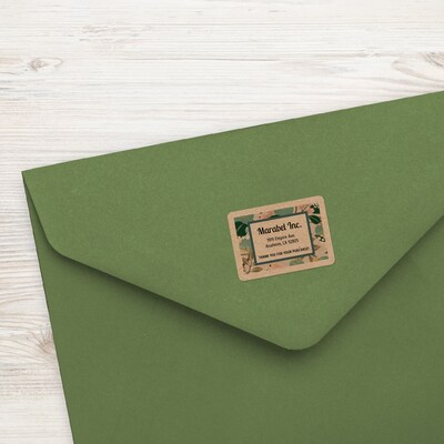 Avery Laser/Inkjet Rectangle Multipurpose Labels, 1" x 1.5", Kraft Brown, 1600 Labels/Box ( 94219)