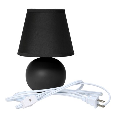 Simple Designs 8.66" LED Table Lamp, Black (LT2008-BLK-LB)