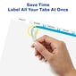 Avery Index Maker Extra-Wide Paper Dividers with Print & Apply Label Sheets, 5 Tabs, White (11438)