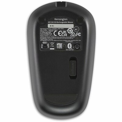 Kensington MY230 EQ Midsize Wireless Ambidextrous Optical USB-A Mouse, Black (K75303NA)