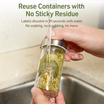 Avery Dissolvable Decorative Edge Multipurpose Labels, 1-5/8" x 1-5/8", Off-white, 200/Pack (94110)