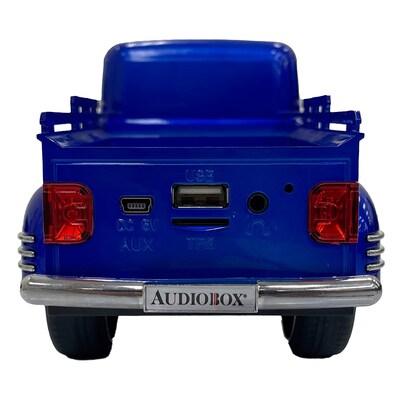 Audiobox Retro Ride Wireless Bluetooth Rechargeable Truck Speaker with FM Radio, Blue (TRK-5300BLU)