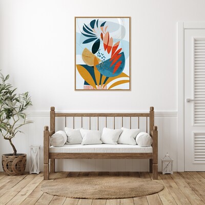 Amanti Art Tropical Planted by Ishita Banerjee Framed Canvas Wall Art Print, 32" x 42" (A42677747811)