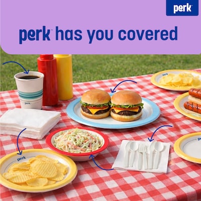 Perk™ Polystyrene Spoon, Heavy-Weight, White, 100/Pack (PK56405)