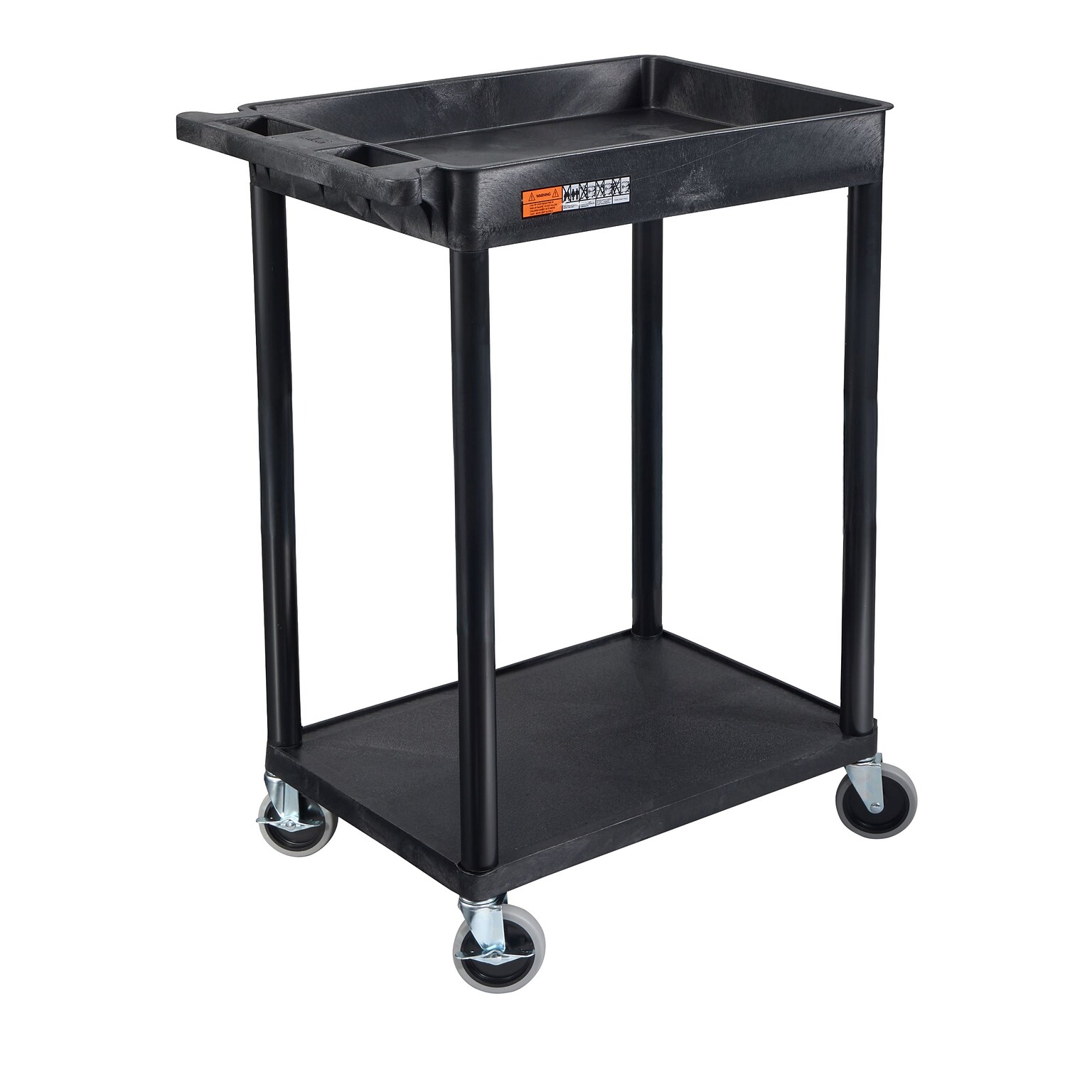 Luxor ENDURA 2-Shelf Utility Cart, Black (STC12-B)