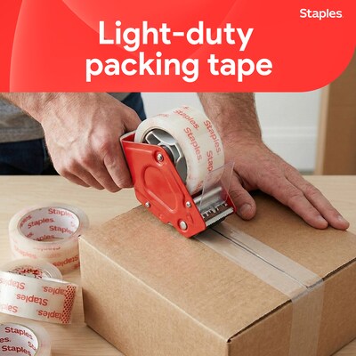Staples® Lightweight Moving & Storage Packing Tape, 1.88 x 54.6 yds., Clear, 6/Pack (ST61006/52207)