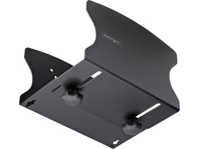 StarTech Adjustable PC Wall Mount Bracket, Up to 40 lbs. Computers, Black (2NS-CPU-WALL-MOUNT)