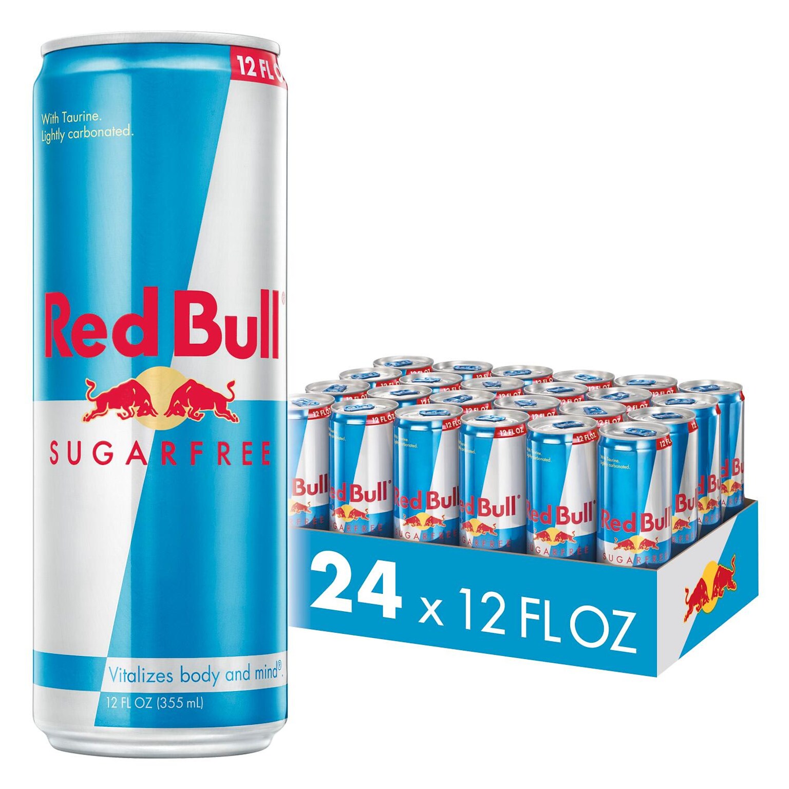 Red Bull Sugarfree Energy Drink, 12 Fl. Oz., 24 Cans/Carton (RB4817)