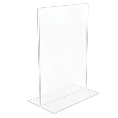 Staples Sign Holder, 5" x 7", Clear Plastic (ST16657/16657)