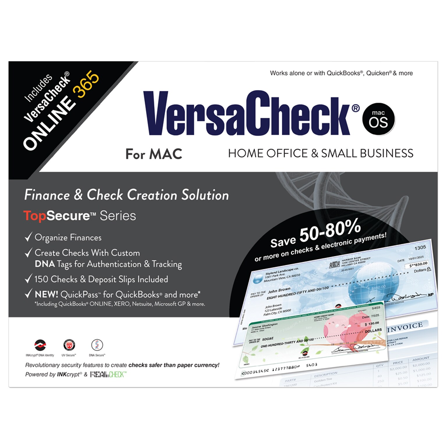VersaCheck for MAC Download + VersaCheck ONLINE Platinum, 1-Year Subscription (VCMAC-9486)
