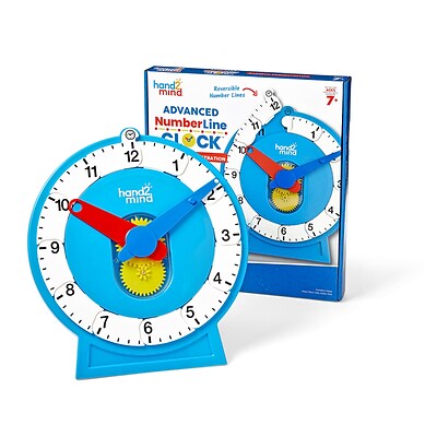 UPC 848850114375 product image for Hand2Mind Magnetic Demonstration Advanced NumberLine Clock (HTM93411) | Quill | upcitemdb.com