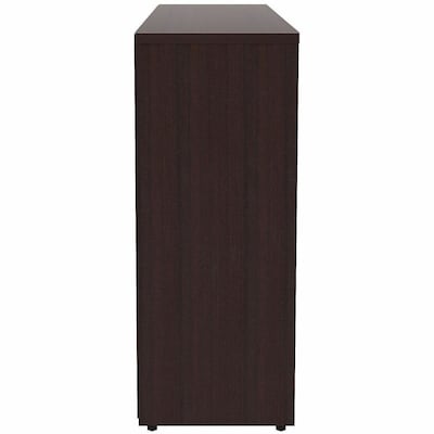 Lorell Essentials 30" 2-Shelf Bookcase with Adjustable-Shelves, Espresso Laminate (LLR18249)
