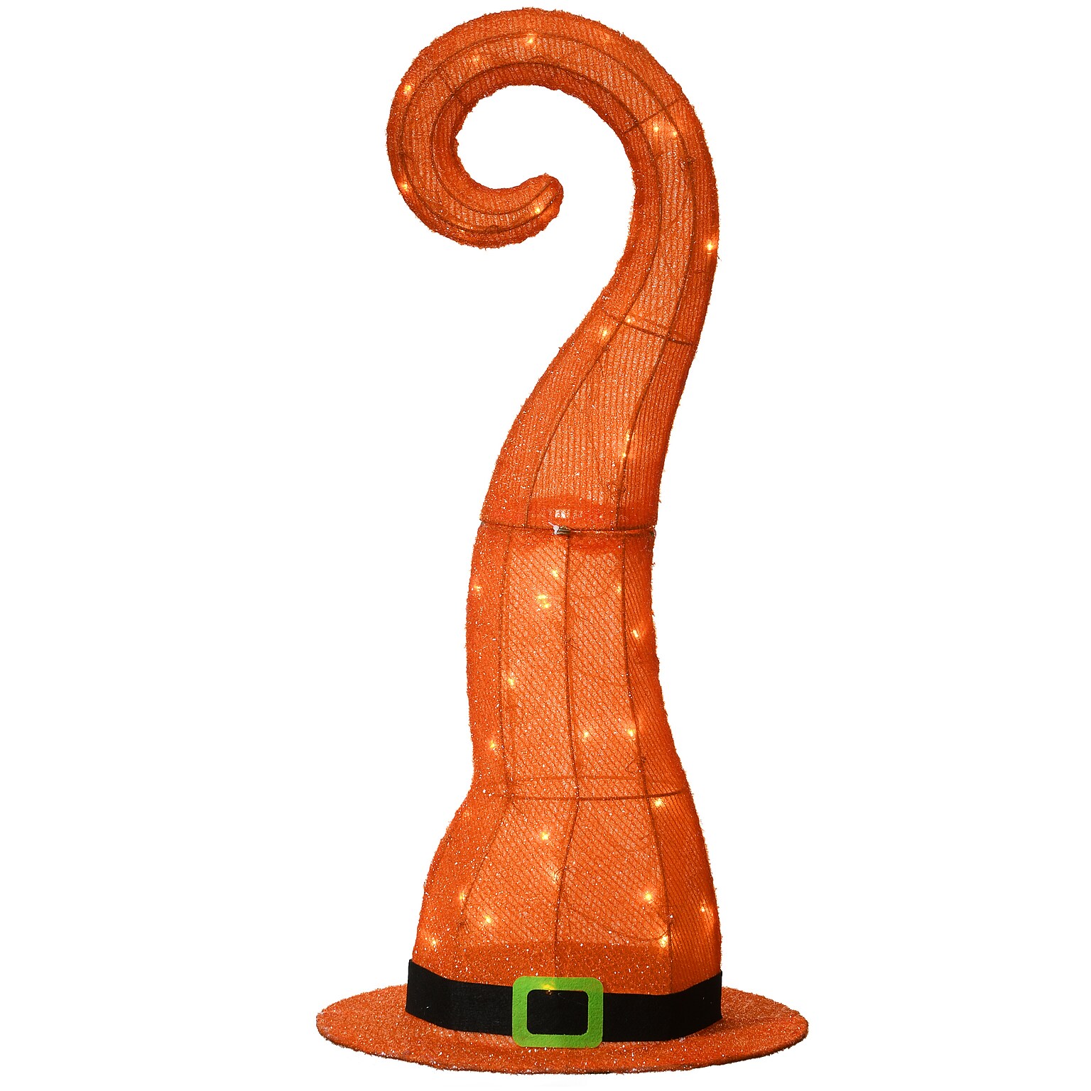 National Tree Company 34 Pre-Lit Orange Witch’s Hat Decoration (MZ17-6600B)