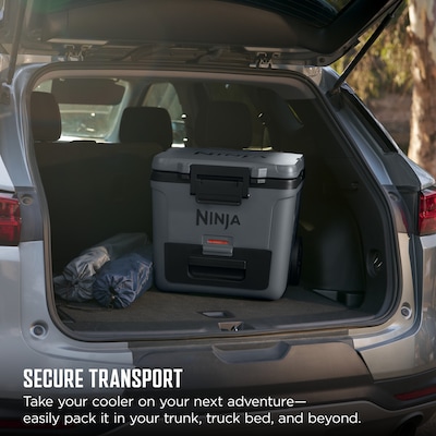 Ninja FrostVault 30-Qt. Wheeled Cooler with Cold Dry Zone, Charcoal Gray (FB230CG)