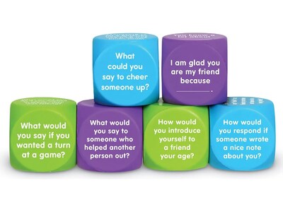 Learning Resources Be Kind Conversation Cubes, 6/Set (LER7377)