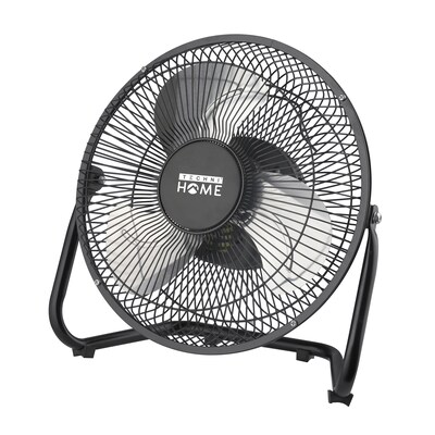Techni Home 9” Desk Fan, 2 Speed, Black (RTA-09HV-FAN)