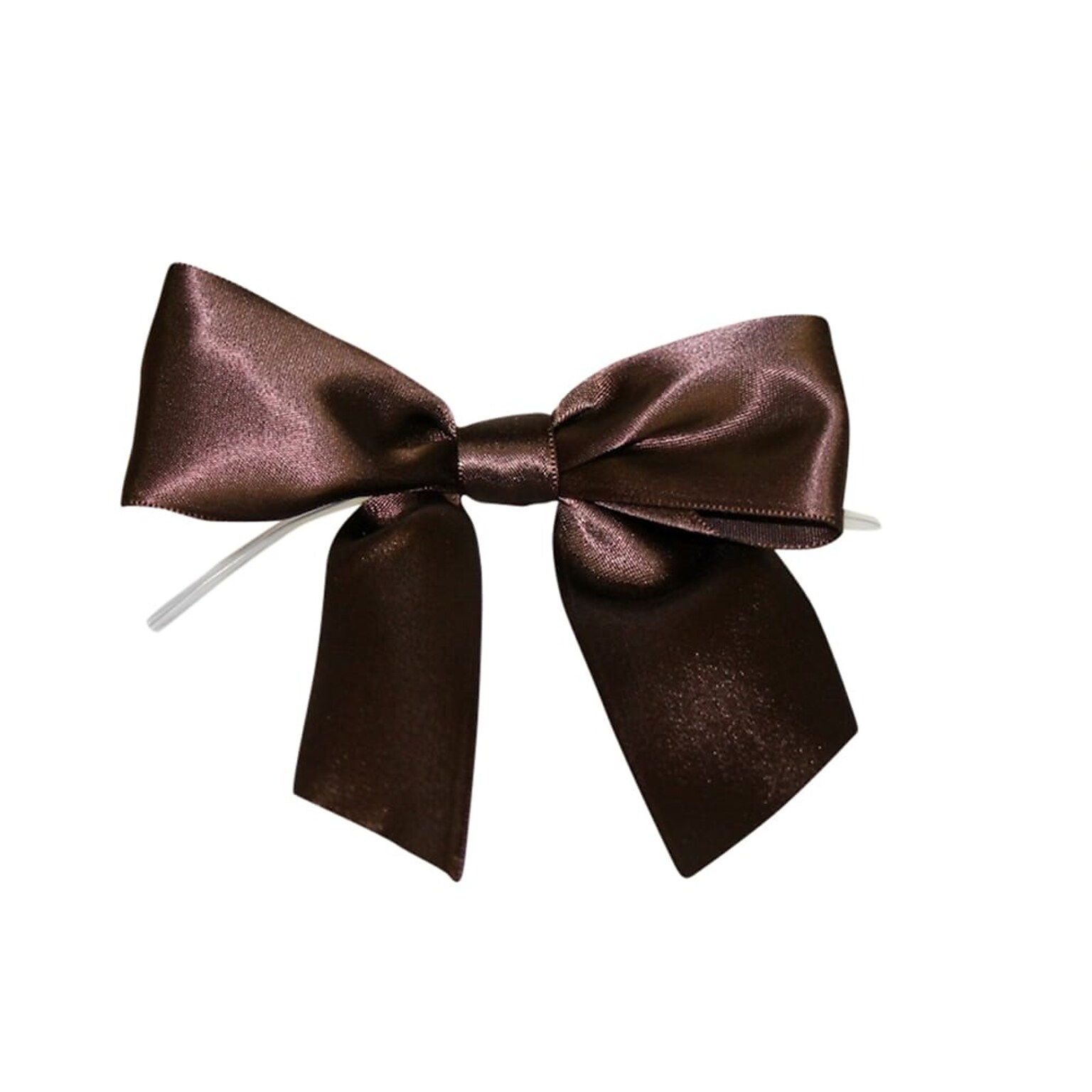 JAM Paper Satin Bows, Brown, 50/Pack (52640349236)