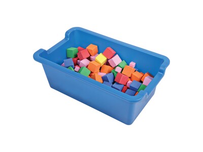 Deflect-O Polypropylene Storage Bin, 5.06" x 13.24" x 8.05", Blue (39510BLU)